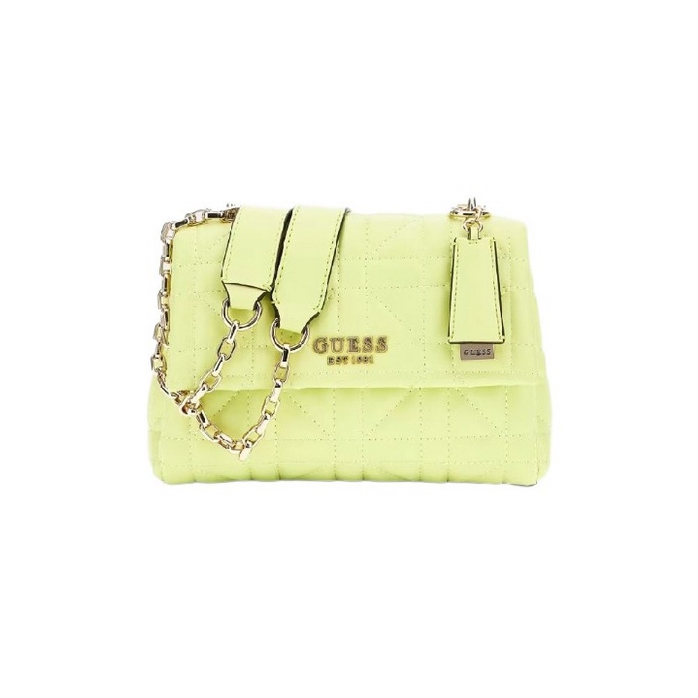 GUESS ASSIA CROSSBODY FLAP ORGANIZER ΤΣΑΝΤΑ ΓΥΝΑΙΚΕΙΑ LIME