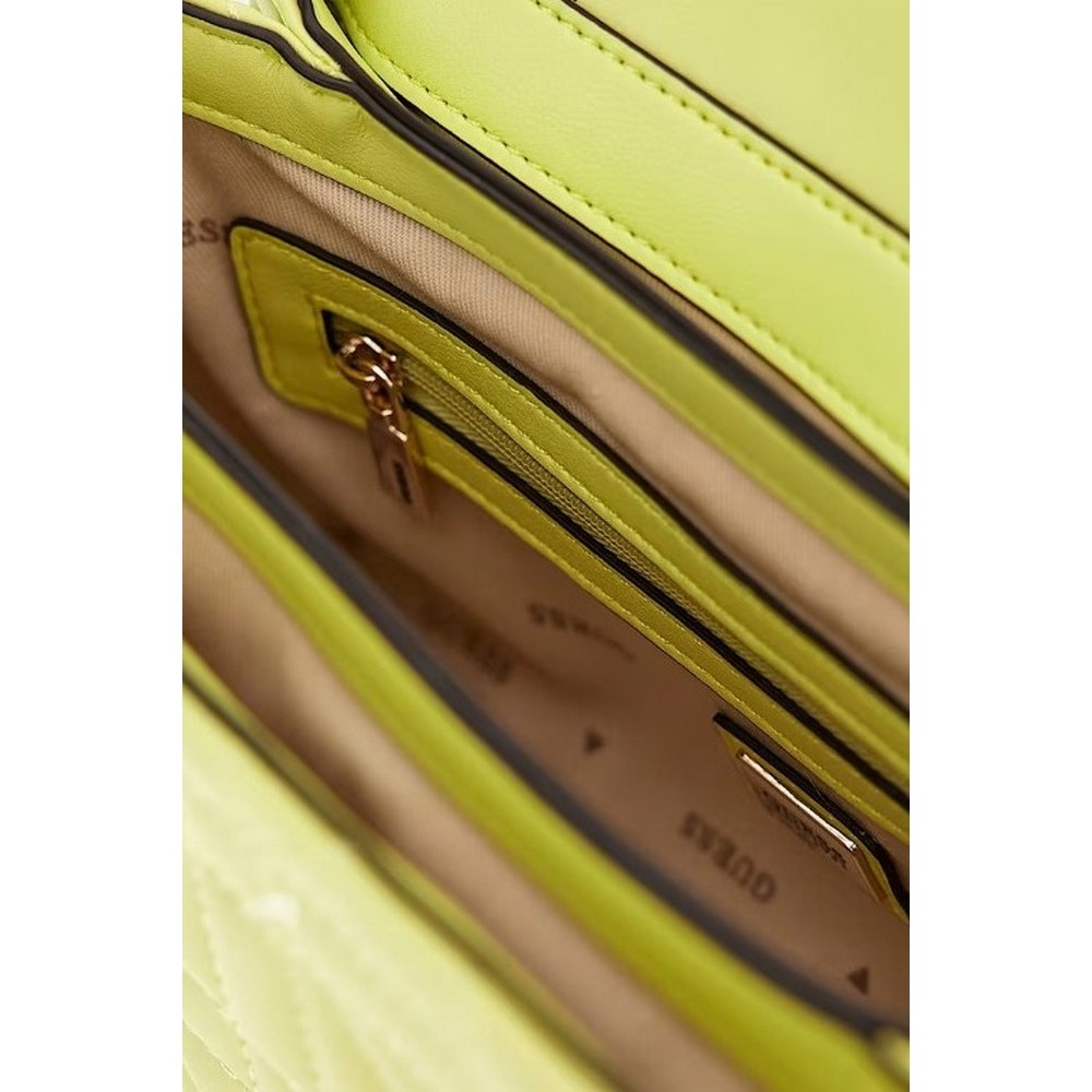 GUESS ASSIA CROSSBODY FLAP ORGANIZER ΤΣΑΝΤΑ ΓΥΝΑΙΚΕΙΑ LIME