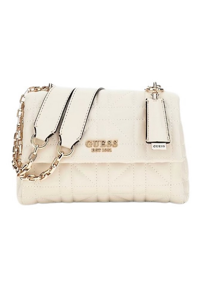 GUESS ASSIA CROSSBODY FLAP ORGANIZER ΤΣΑΝΤΑ ΓΥΝΑΙΚΕΙΑ STONE