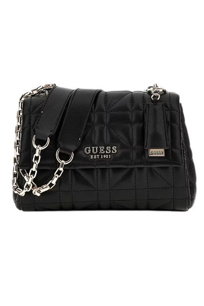 GUESS ASSIA CROSSBODY FLAP ORGANIZER ΤΣΑΝΤΑ ΓΥΝΑΙΚΕΙΑ BLACK