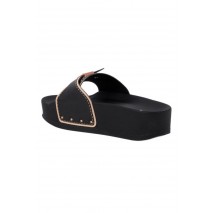 SCHOLL PESCURA MOON WEDGE PU SP WOMENS BLACK ΠΑΝΤΟΦΛΑ ΓΥΝΑΙΚΕΙΑ BLACK