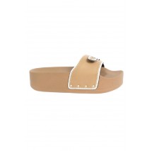 SCHOLL PESCURA MOON WEDGE PU ΠΑΝΤΟΦΛΑ ΓΥΝΑΙΚΕΙΑ BEIGE