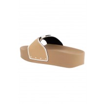 SCHOLL PESCURA MOON WEDGE PU SP WOMENS BLACK ΠΑΝΤΟΦΛΑ ΓΥΝΑΙΚΕΙΑ BEIGE