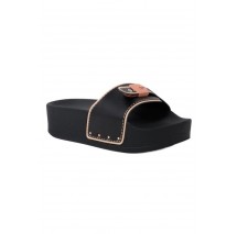 SCHOLL PESCURA MOON WEDGE PU SP WOMENS BLACK ΠΑΝΤΟΦΛΑ ΓΥΝΑΙΚΕΙΑ BLACK