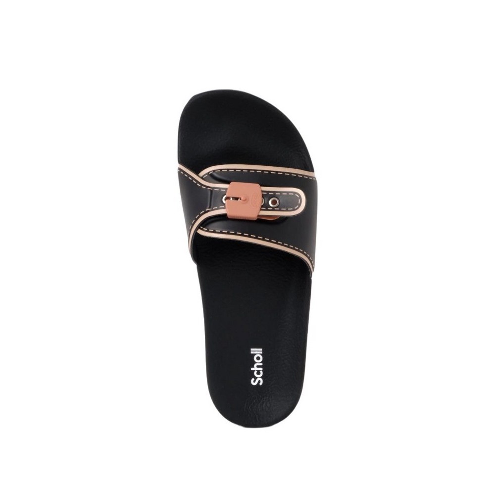 SCHOLL PESCURA MOON WEDGE PU SP WOMENS BLACK ΠΑΝΤΟΦΛΑ ΓΥΝΑΙΚΕΙΑ BLACK