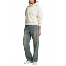 CALVIN KLEIN JEANS SHERPA HOODIE ΜΠΛΟΥΖΑ ΦΟΥΤΕΡ ΓΥΝΑΙΚΕΙΑ IVORY