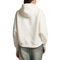 CALVIN KLEIN JEANS SHERPA HOODIE ΜΠΛΟΥΖΑ ΦΟΥΤΕΡ ΓΥΝΑΙΚΕΙΑ IVORY