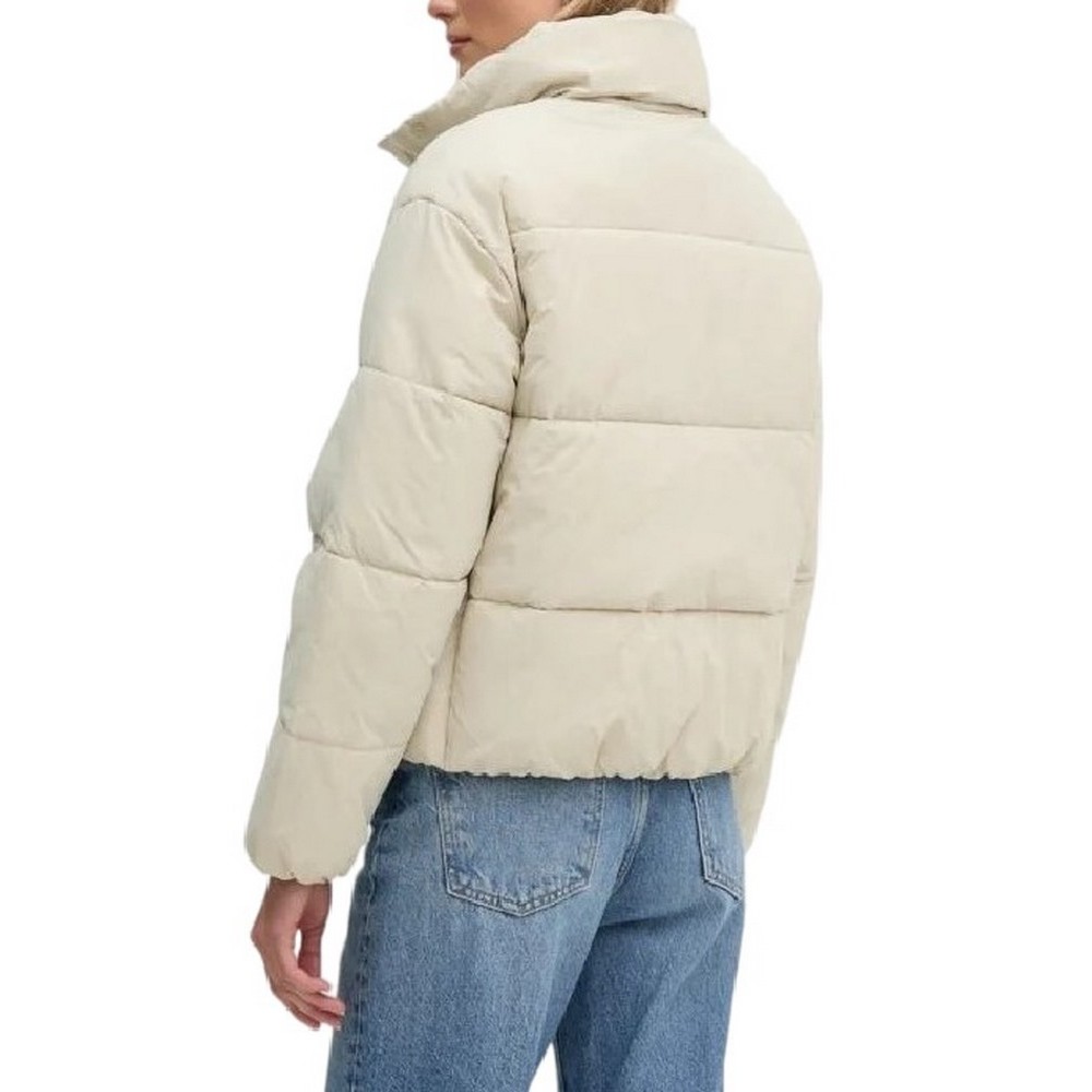 CALVIN KLEIN JEANS CHENILLE MONOLOGO PUFFER ΜΠΟΥΦΑΝ ΓΥΝΑΙΚΕΙΟ IVORY