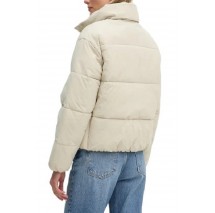 CALVIN KLEIN JEANS CHENILLE MONOLOGO PUFFER ΜΠΟΥΦΑΝ ΓΥΝΑΙΚΕΙΟ IVORY