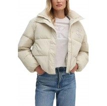 CALVIN KLEIN JEANS CHENILLE MONOLOGO PUFFER ΜΠΟΥΦΑΝ ΓΥΝΑΙΚΕΙΟ IVORY