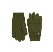 SUPERDRY D3 SDNA ESSENTIAL LOGO KNITTED GLOVES ΓΑΝΤΙΑ ΑΝΔΡΙΚΑ GREEN