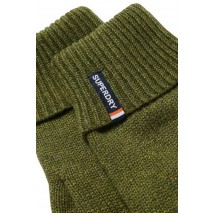 SUPERDRY D3 SDNA ESSENTIAL LOGO KNITTED GLOVES ΓΑΝΤΙΑ ΑΝΔΡΙΚΑ GREEN