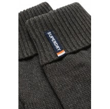 SUPERDRY D3 SDNA ESSENTIAL LOGO KNITTED GLOVES ΓΑΝΤΙΑ ΑΝΔΡΙΚΑ GREY