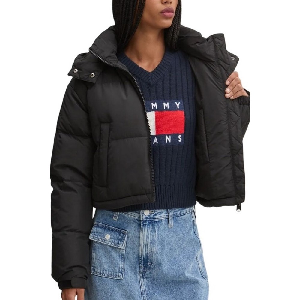 TOMMY JEANS CRP ALASKA PUFFER ΜΠΟΥΦΑΝ ΓΥΝΑΙΚΕΙΟ BLACK