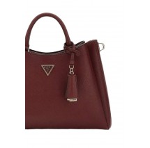 GUESS ECO GLORIANA GFRIEND SATCHEL ΤΣΑΝΤΑ ΓΥΝΑΙΚΕΙΑ BURGUNDY