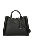 GUESS ECO GLORIANA GFRIEND SATCHEL ΤΣΑΝΤΑ ΓΥΝΑΙΚΕΙΑ BLACK