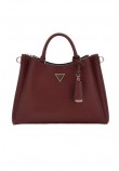 GUESS ECO GLORIANA GFRIEND SATCHEL ΤΣΑΝΤΑ ΓΥΝΑΙΚΕΙΑ BURGUNDY