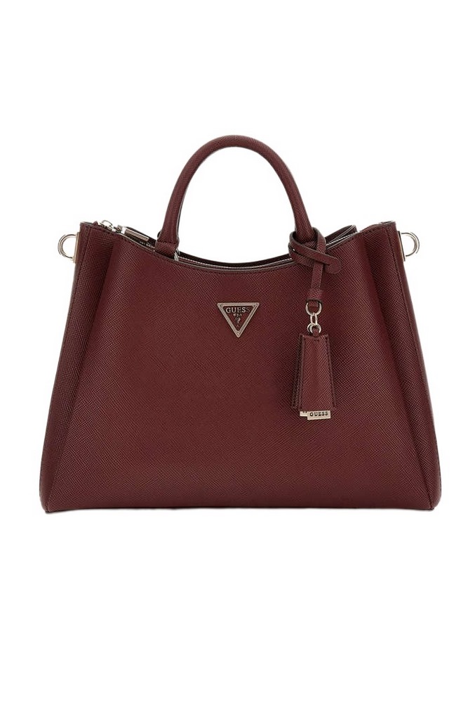 GUESS ECO GLORIANA GFRIEND SATCHEL ΤΣΑΝΤΑ ΓΥΝΑΙΚΕΙΑ BURGUNDY