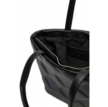 CALVIN KLEIN DIAMOND QUILT MEDIUM SHOPPER ΤΣΑΝΤΑ ΓΥΝΑΙΚΕΙΑ BLACK