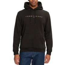 TOMMY JEANS  REG LINEAR GOLD HOOD EXT ΦΟΥΤΕΡ ΑΝΔΡΙΚΟ BLACK