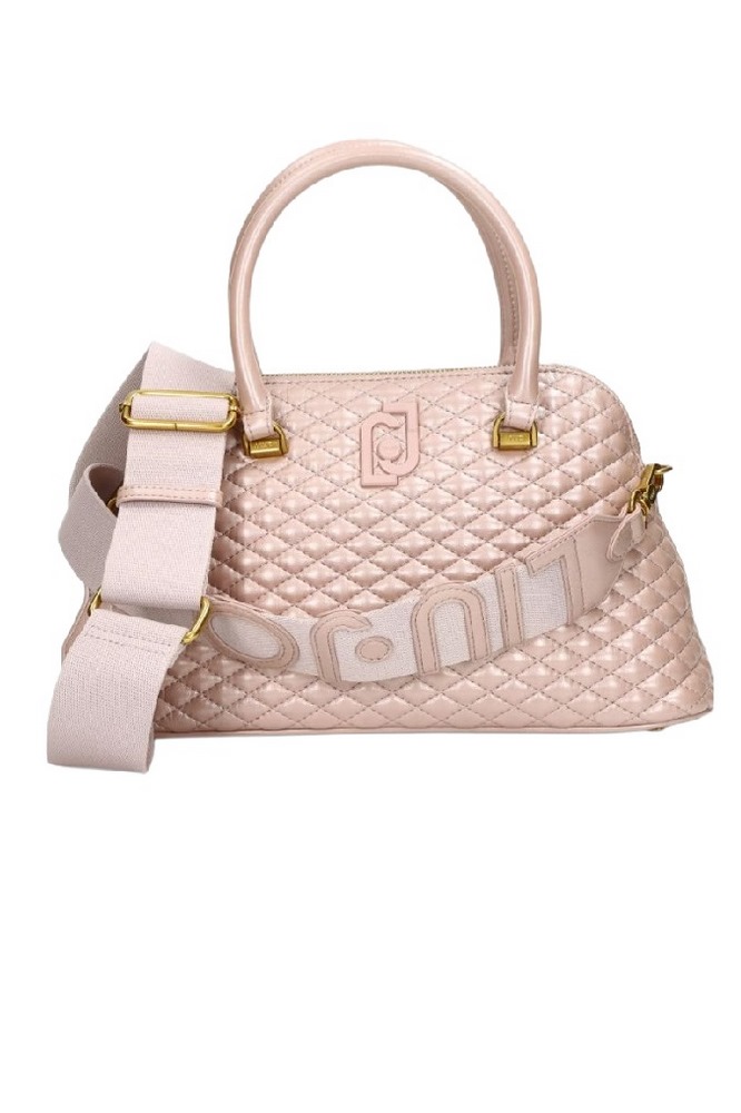 LIU JO GLOSSY QUILTED BUGATTI BAG AF4005E0022 ΤΣΑΝΤΑ ΓΥΝΑΙΚΕΙΑ ROSE