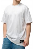 CALVIN KLEIN JEANS BADGE RELAXED T-SHIRT ΜΠΛΟΥΖΑ ΑΝΔΡΙΚΗ BRIGHT WHITE