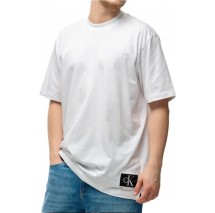 CALVIN KLEIN JEANS BADGE RELAXED T-SHIRT ΜΠΛΟΥΖΑ ΑΝΔΡΙΚΗ BRIGHT WHITE