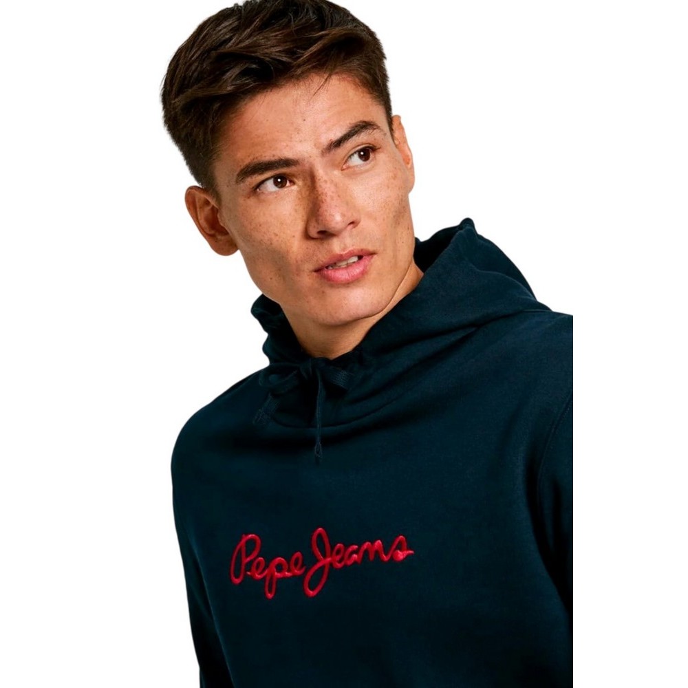 PEPE JEANS LONDON DROP 2 NEW JOE HOODIE ΜΠΛΟΥΖΑ ΦΟΥΤΕΡ ΑΝΔΡΙΚΗ BLUE