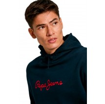 PEPE JEANS LONDON DROP 2 NEW JOE HOODIE ΜΠΛΟΥΖΑ ΦΟΥΤΕΡ ΑΝΔΡΙΚΗ BLUE