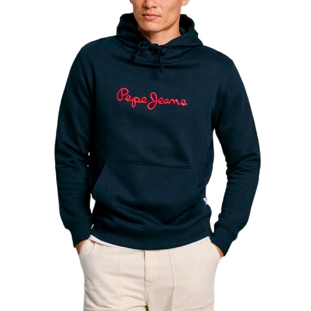 PEPE JEANS LONDON DROP 2 NEW JOE HOODIE ΜΠΛΟΥΖΑ ΦΟΥΤΕΡ ΑΝΔΡΙΚΗ BLUE