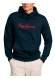 PEPE JEANS LONDON DROP 2 NEW JOE HOODIE ΜΠΛΟΥΖΑ ΦΟΥΤΕΡ ΑΝΔΡΙΚΗ BLUE