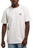 TOMMY HILFIGER REG LGTWEIGHT BADGE TEE T-SHIRT ΜΠΛΟΥΖΑ ΑΝΔΡΙΚΗ WHITE