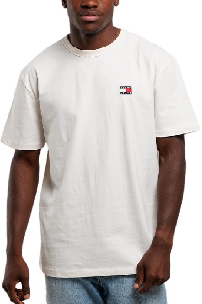 TOMMY HILFIGER REG LGTWEIGHT BADGE TEE T-SHIRT ΜΠΛΟΥΖΑ ΑΝΔΡΙΚΗ WHITE