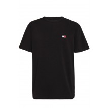 TOMMY HILFIGER REG LGTWEIGHT BADGE TEE T-SHIRT ΜΠΛΟΥΖΑ ΑΝΔΡΙΚΗ BLACK