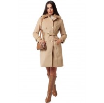 GUESS AMELIA DOUBLE BREAST ΠΑΛΤΟ ΓΥΝΑΙΚΕΙΟ BEIGE