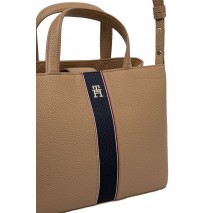 TOMMY HILFIGER LEGACY SATCHEL ΤΣΑΝΤΑ ΓΥΝΑΙΚΕΙΑ BEIGE