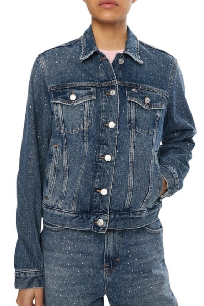 TOMMY JEANS CLASSIC TRUCKER JACKET ΜΠΟΥΦΑΝ ΓΥΝΑΙΚΕΙΟ BLUΕ DENIM