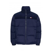 TOMMY JEANS CORD MIX ALASKA PUFFER ΜΠΟΥΦΑΝ ΑΝΔΡΙΚΟ DARK NAVY