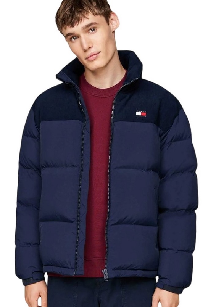 TOMMY JEANS CORD MIX ALASKA PUFFER ΜΠΟΥΦΑΝ ΑΝΔΡΙΚΟ DARK NAVY