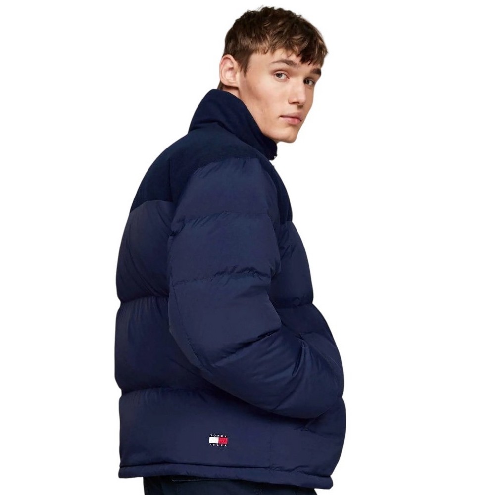 TOMMY JEANS CORD MIX ALASKA PUFFER ΜΠΟΥΦΑΝ ΑΝΔΡΙΚΟ DARK NAVY