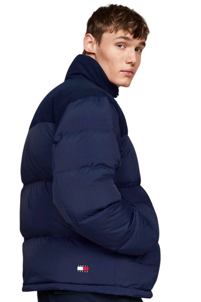 TOMMY JEANS CORD MIX ALASKA PUFFER ΜΠΟΥΦΑΝ ΑΝΔΡΙΚΟ DARK NAVY