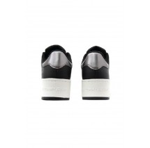 TOMMY HILFIGER TJW FLATFORM SNEAKER METALLIC ΠΑΠΟΥΤΣΙ ΓΥΝΑΙΚΕΙΟ BLACK/WHITE