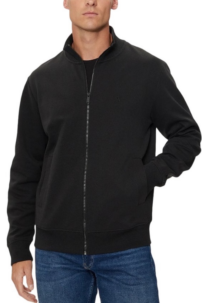 CALVIN KLEIN JEANS TEXTURED HWK TRACK JACKET ΖΑΚΕΤΑ ΑΝΔΡΙΚΗ BLACK