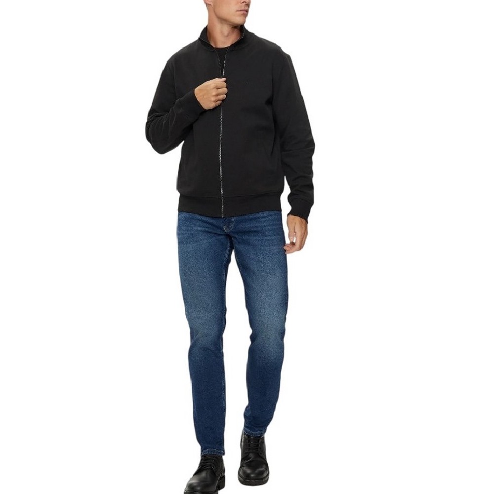 CALVIN KLEIN JEANS TEXTURED HWK TRACK JACKET ΖΑΚΕΤΑ ΑΝΔΡΙΚΗ BLACK