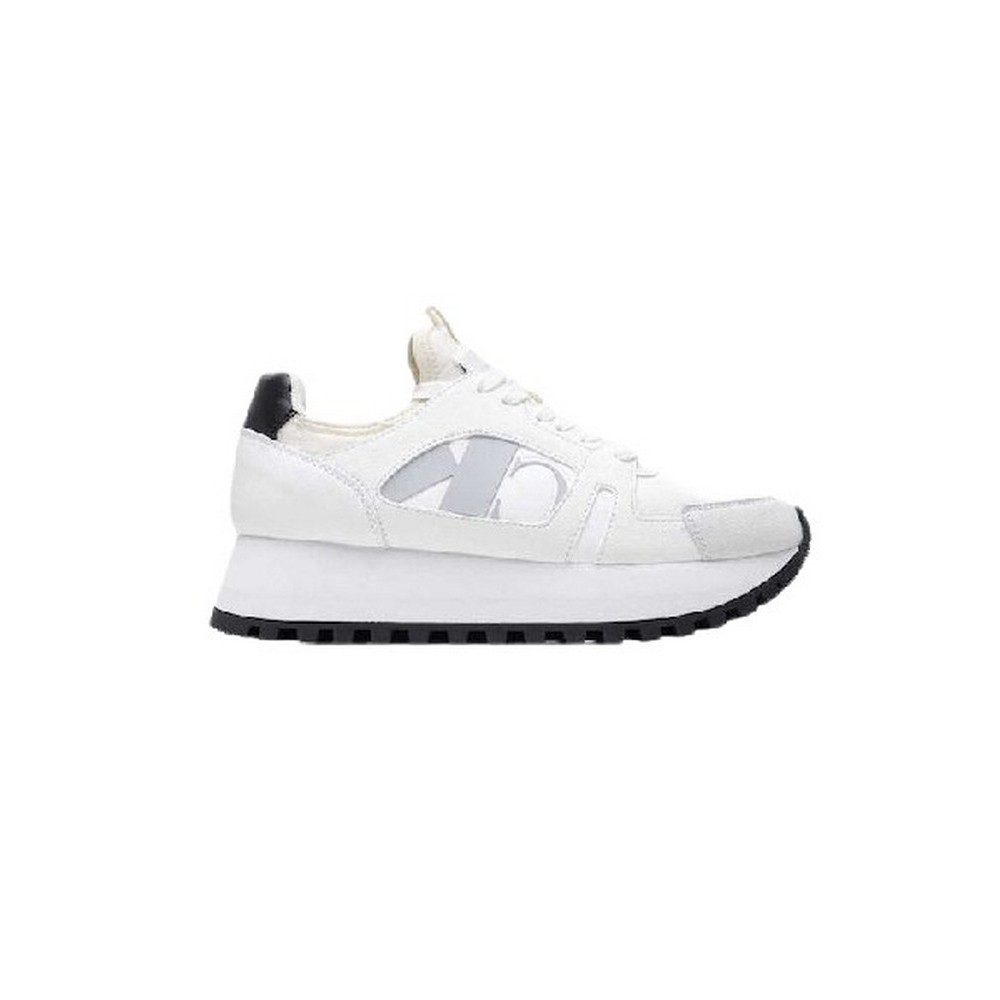 CALVIN KLEIN JEANS RUNNER LOW LACEUP MIX NBS ΠΑΟΥΤΣΙ ΓΥΝΑΙΚΕΙΟ WHITE/BLACK