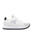 CALVIN KLEIN JEANS RUNNER LOW LACEUP MIX NBS ΠΑΟΥΤΣΙ ΓΥΝΑΙΚΕΙΟ WHITE/BLACK