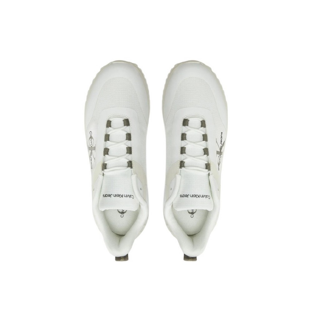 CALVIN KLEIN JEANS EVA RUNNER LOW LACE ML MIX ΠΑΠΟΥΤΣΙ ΑΝΔΡΙΚΟ WHITE