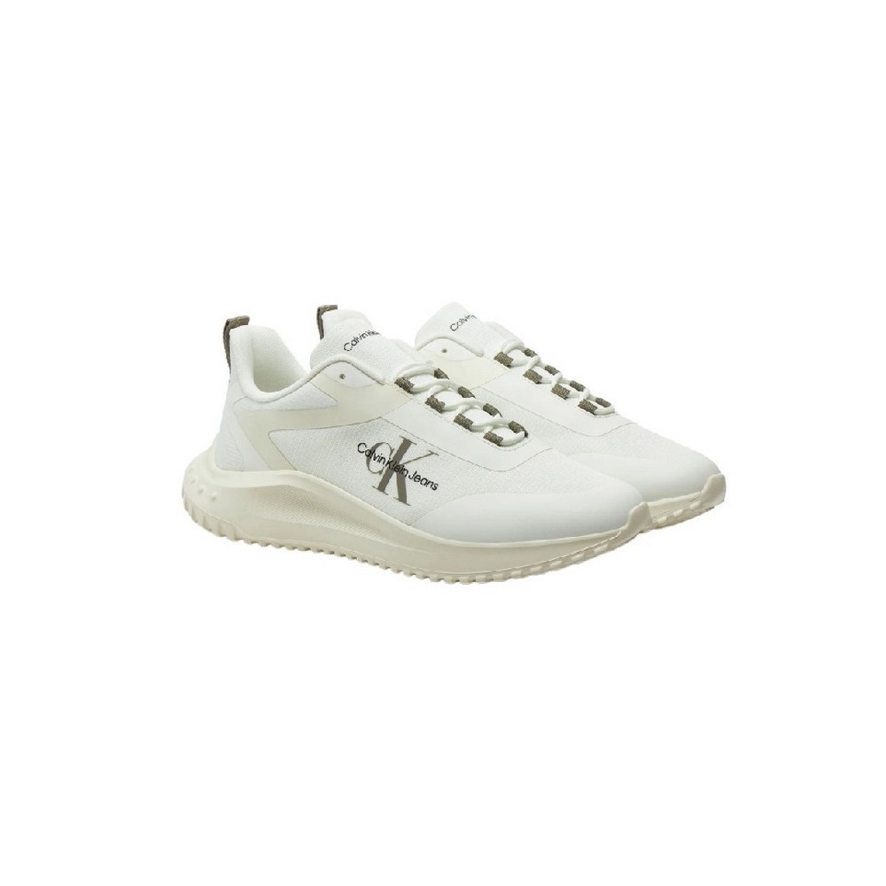 CALVIN KLEIN JEANS EVA RUNNER LOW LACE ML MIX ΠΑΠΟΥΤΣΙ ΑΝΔΡΙΚΟ WHITE