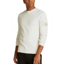 CALVIN KLEIN JEANS WAFFLE LS TEE ΜΠΛΟΥΖΑ ΑΝΔΡΙΚΗ IVORY