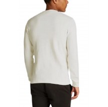 CALVIN KLEIN JEANS WAFFLE LS TEE ΜΠΛΟΥΖΑ ΑΝΔΡΙΚΗ IVORY